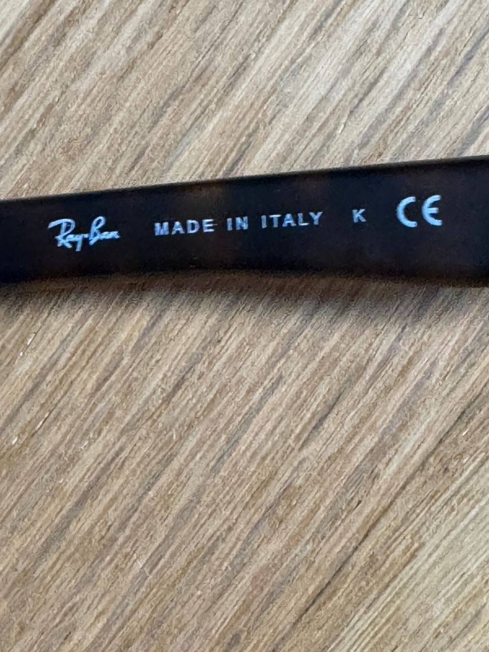 Ray-Ban Tortoise Shell Sunglass Temple - Brown and Amber Tones - Picture 3 of 4